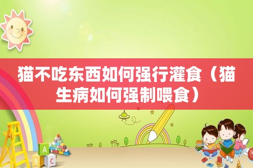 猫不吃东西如何强行灌食（猫生病如何强制喂食）
