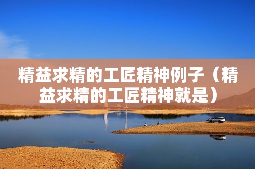 精益求精的工匠精神例子（精益求精的工匠精神就是）