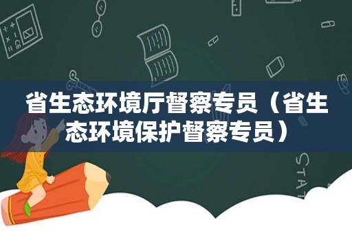 省生态环境厅督察专员（省生态环境保护督察专员）