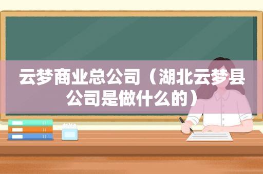 云梦商业总公司（湖北云梦县公司是做什么的）