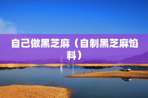 自己做黑芝麻（自制黑芝麻馅料）