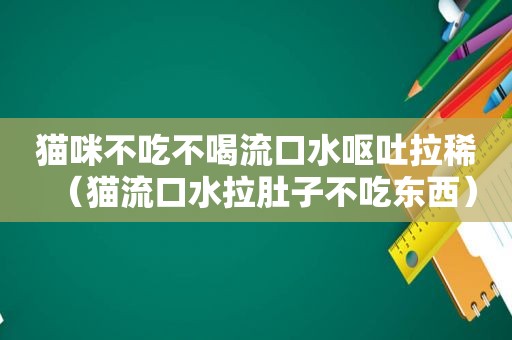 猫咪不吃不喝流口水呕吐拉稀（猫流口水拉肚子不吃东西）