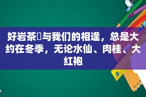 好岩茶​与我们的相逢，总是大约在冬季，无论水仙、肉桂、大红袍
