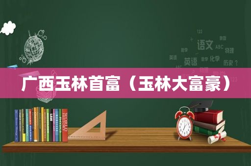 广西玉林首富（玉林大富豪）
