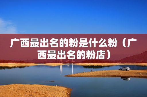 广西最出名的粉是什么粉（广西最出名的粉店）