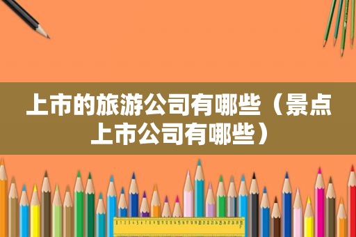 上市的旅游公司有哪些（景点上市公司有哪些）