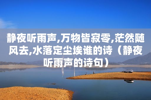 静夜听雨声,万物皆寂零,茫然随风去,水落定尘埃谁的诗（静夜听雨声的诗句）