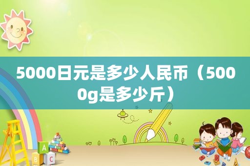5000日元是多少人民币（5000g是多少斤）