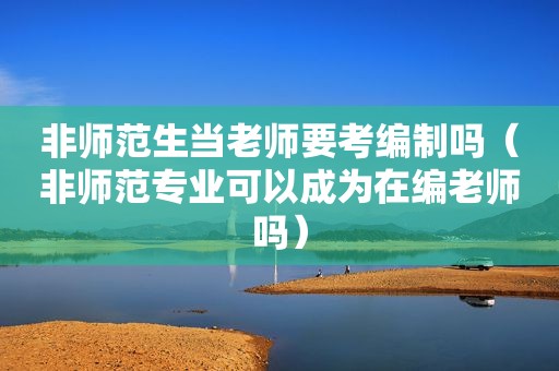 非师范生当老师要考编制吗（非师范专业可以成为在编老师吗）
