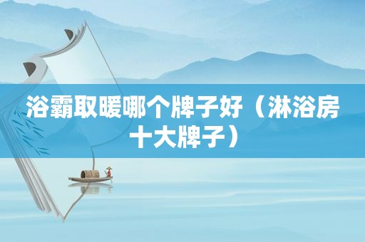 浴霸取暖哪个牌子好（淋浴房十大牌子）
