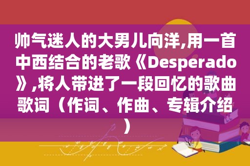 帅气迷人的大男儿向洋,用一首中西结合的老歌《Desperado》,将人带进了一段回忆的歌曲歌词（作词、作曲、专辑介绍）