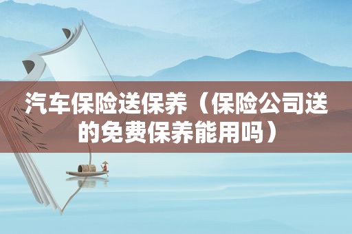 汽车保险送保养（保险公司送的免费保养能用吗）