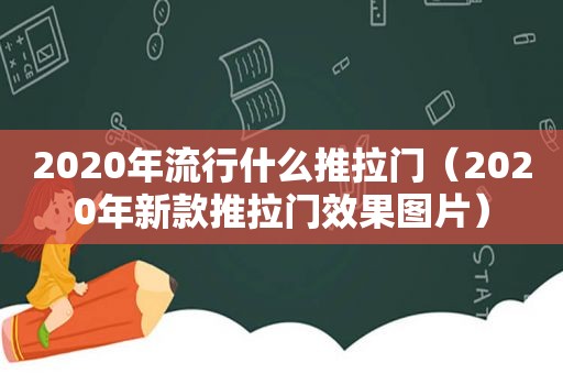 2020年流行什么推拉门（2020年新款推拉门效果图片）