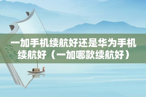 一加手机续航好还是华为手机续航好（一加哪款续航好）