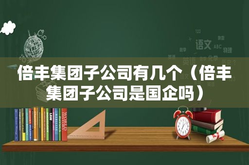 倍丰集团子公司有几个（倍丰集团子公司是国企吗）