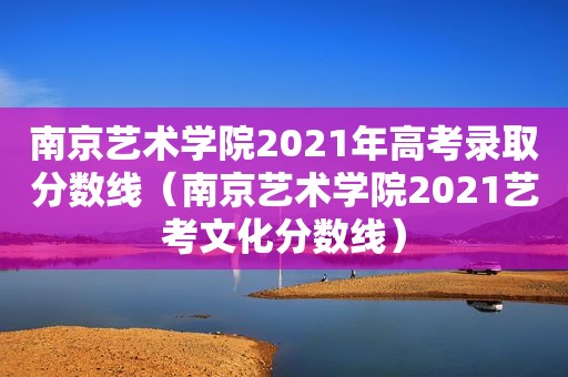 南京艺术学院2021年高考录取分数线（南京艺术学院2021艺考文化分数线）