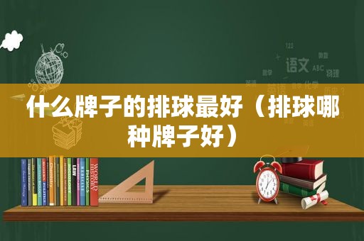 什么牌子的排球最好（排球哪种牌子好）