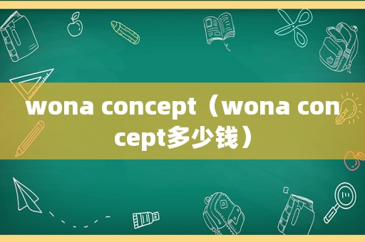 wona concept（wona concept多少钱）
