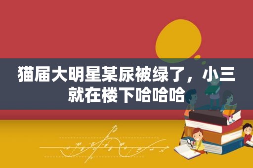 猫届大明星某尿被绿了，小三就在楼下哈哈哈