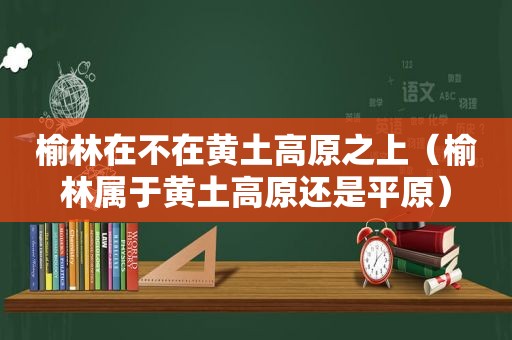 榆林在不在黄土高原之上（榆林属于黄土高原还是平原）