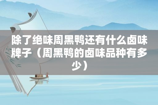除了绝味周黑鸭还有什么卤味牌子（周黑鸭的卤味品种有多少）