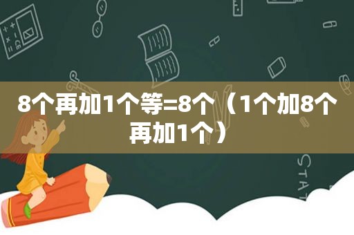 8个再加1个等=8个（1个加8个再加1个）