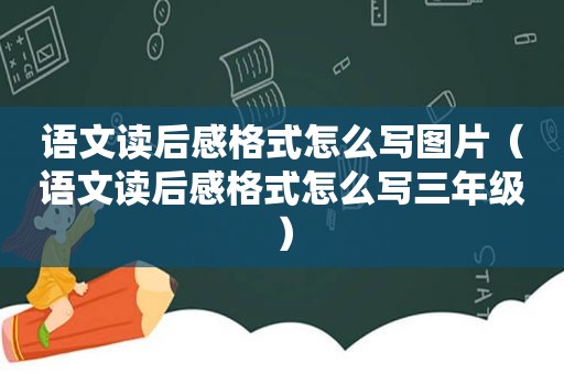 语文读后感格式怎么写图片（语文读后感格式怎么写三年级）