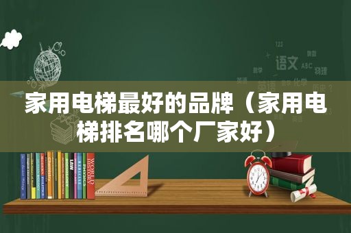 家用电梯最好的品牌（家用电梯排名哪个厂家好）