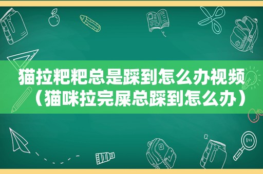 猫拉粑粑总是踩到怎么办视频（猫咪拉完屎总踩到怎么办）