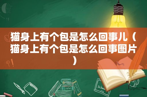 猫身上有个包是怎么回事儿（猫身上有个包是怎么回事图片）