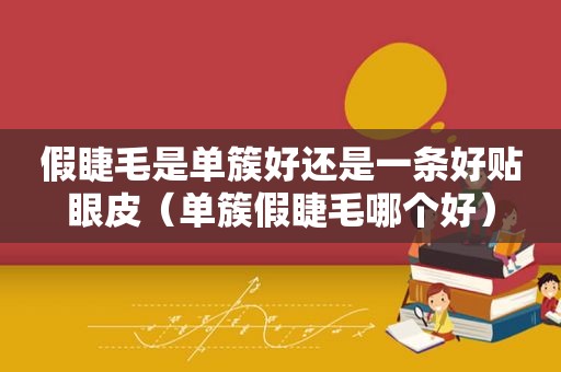 假睫毛是单簇好还是一条好贴眼皮（单簇假睫毛哪个好）