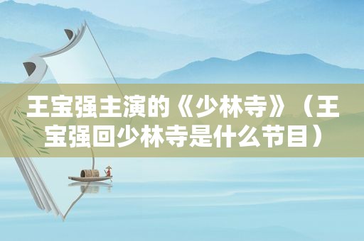 王宝强主演的《少林寺》（王宝强回少林寺是什么节目）