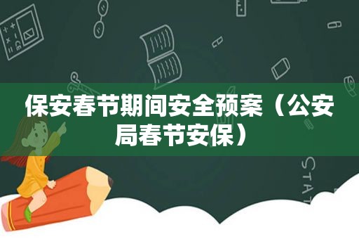 保安春节期间安全预案（公安局春节安保）