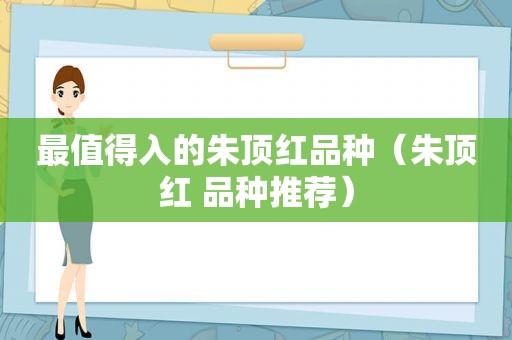 最值得入的朱顶红品种（朱顶红 品种推荐）