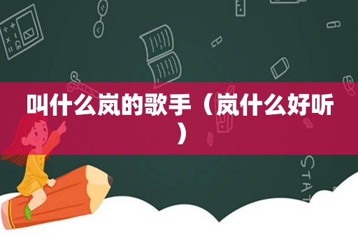 叫什么岚的歌手（岚什么好听）