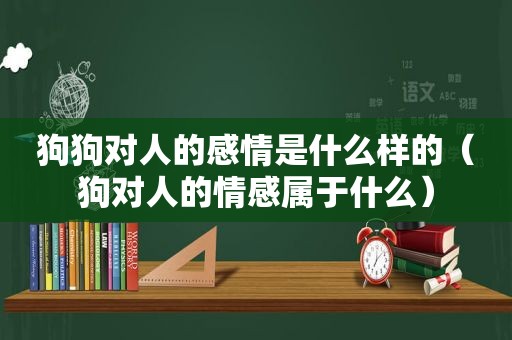 狗狗对人的感情是什么样的（狗对人的情感属于什么）