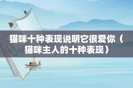 猫咪十种表现说明它很爱你（猫咪主人的十种表现）