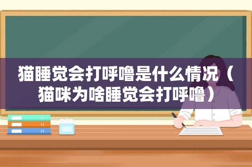 猫睡觉会打呼噜是什么情况（猫咪为啥睡觉会打呼噜）
