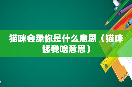 猫咪会舔你是什么意思（猫咪舔我啥意思）