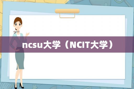 ncsu大学（NCIT大学）