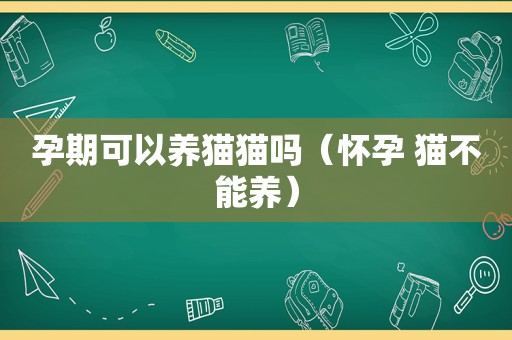 孕期可以养猫猫吗（怀孕 猫不能养）