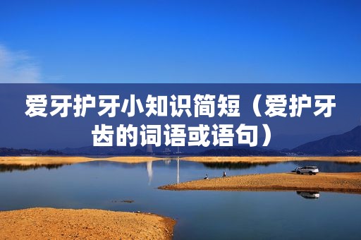 爱牙护牙小知识简短（爱护牙齿的词语或语句）