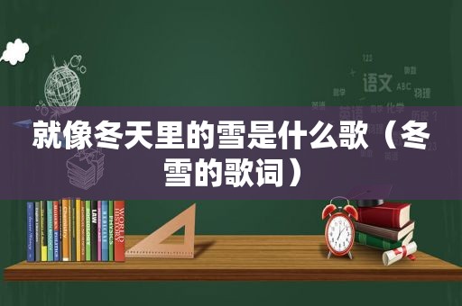 就像冬天里的雪是什么歌（冬雪的歌词）
