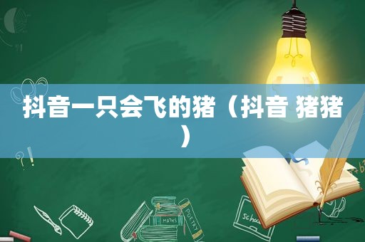 抖音一只会飞的猪（抖音 猪猪）