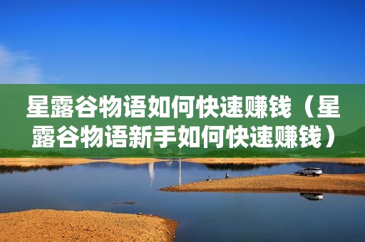 星露谷物语如何快速赚钱（星露谷物语新手如何快速赚钱）