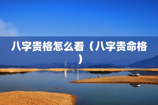 八字贵格怎么看（八字贵命格）