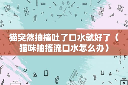 猫突然抽搐吐了口水就好了（猫咪抽搐流口水怎么办）