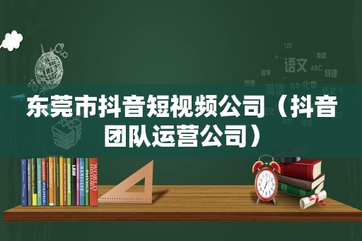 东莞市抖音短视频公司（抖音团队运营公司）