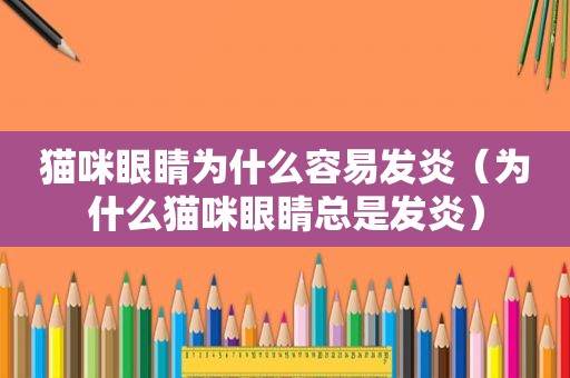 猫咪眼睛为什么容易发炎（为什么猫咪眼睛总是发炎）