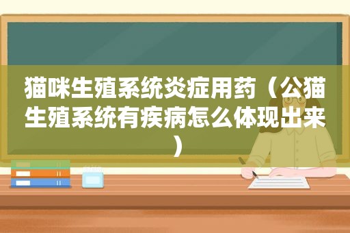 猫咪生殖系统炎症用药（公猫生殖系统有疾病怎么体现出来）